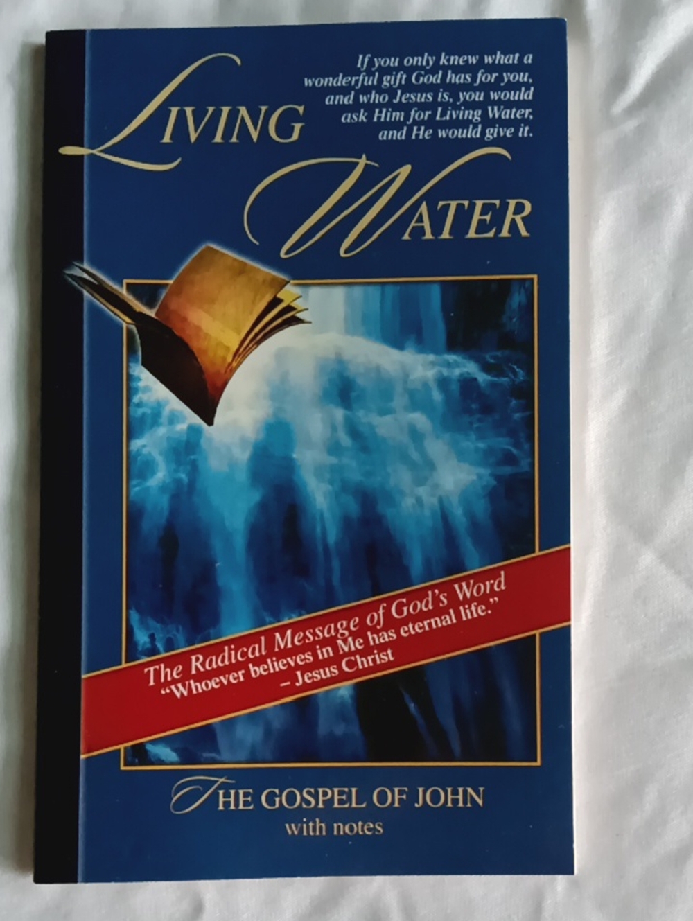 LOGO by Lori Goldstein Blue 'Living Water' Religious Book Cover
